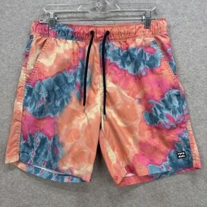 Billabong Board Shorts Mens Medium Tie Dye Recycler All Day Layback Surf Beach